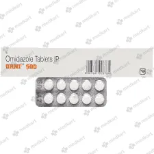 ORNI 500MG TAB 1X10 - 9928 - Medkart Pharmacy | Generic Medicines Online - Best Online Pharmacy App