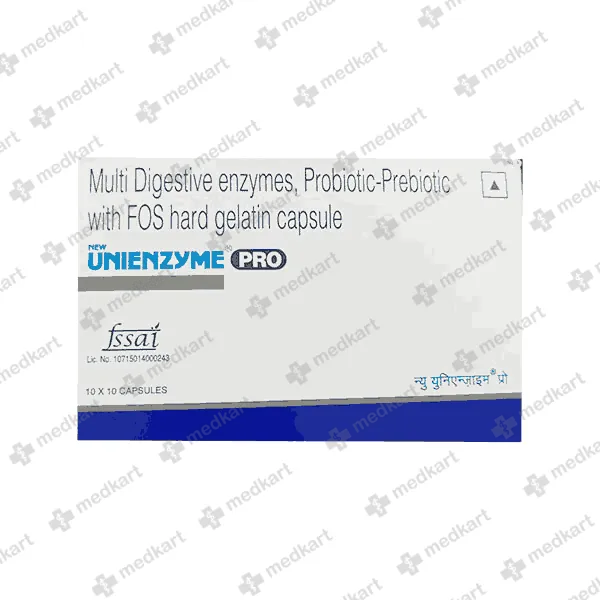UNIENZYME PRO CAP 1X10 - 18220 - Medkart Pharmacy | Generic Medicines Online - Best Online Pharmacy App