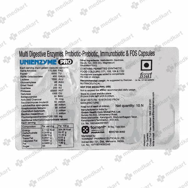 UNIENZYME SYP 200ML - 14129 - Medkart Pharmacy | Generic Medicines Online - Best Online Pharmacy App
