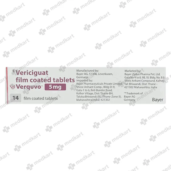 VERQUVO 5MG TABLET 14'S