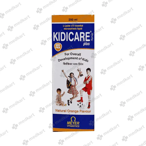 KIDICARE PLUS SYP 200ML - 6816 - Medkart Pharmacy | Generic Medicines Online - Best Online Pharmacy App