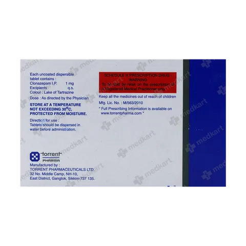 CLONOTRIL 1MG TABLET 15'S