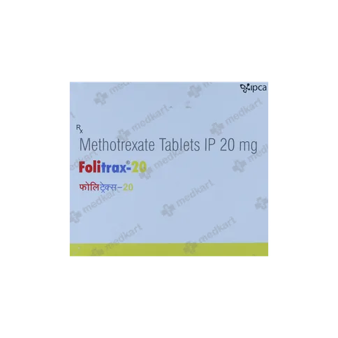 FOLITRAX 20MG TABLET 4'S