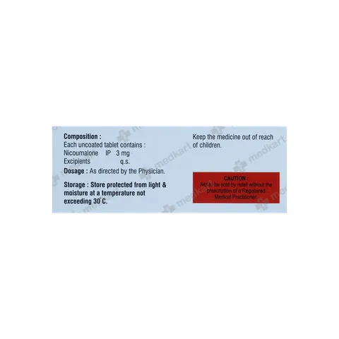 Nicomnol 3mg Tablet composition & substitutes – Buy Online from Medkart
