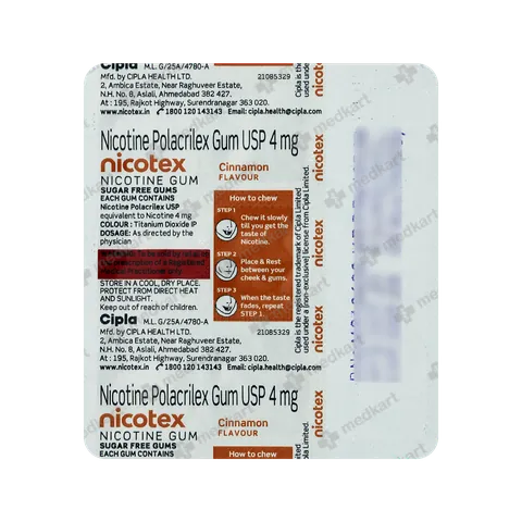 Order NICOTEX 4 online at Medkart