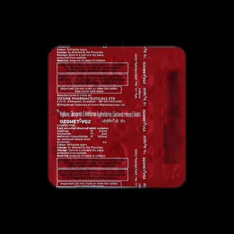 OZOMET VG2 TABLET 15'S