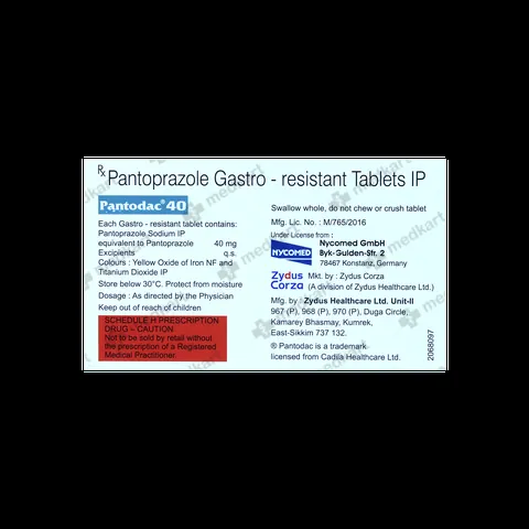 PANTODAC 40MG TABLET 15'S