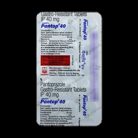 PANTOP 40MG TABLET 15'S