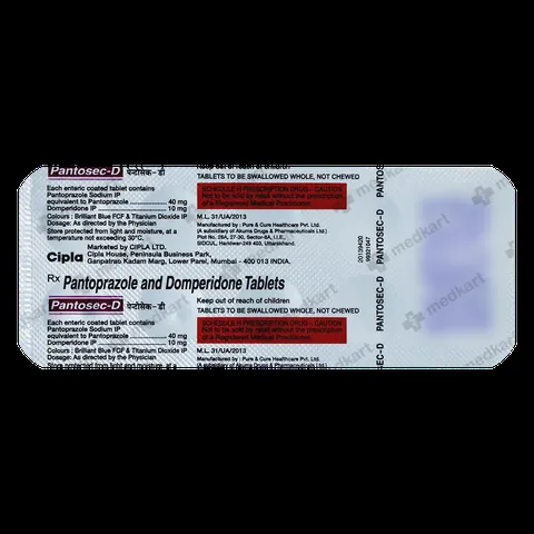 Buy PANTOSEC D Online at Medkart