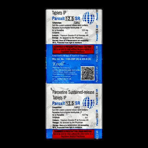 PAROXIT SR 12.5MG TABLET 10'S