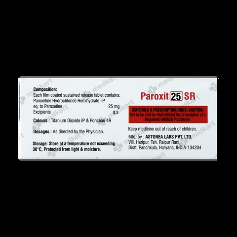 PAROXIT 25 SR TABLET 10'S
