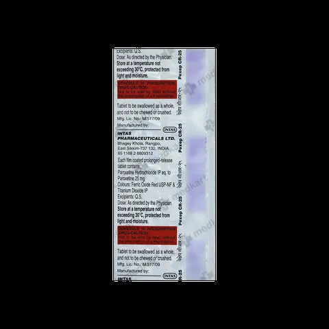 PEXEP CR 25MG TABLET 10'S