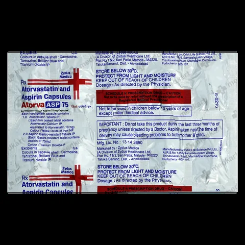 ATORVA ASP 75MG CAPSULE 10'S