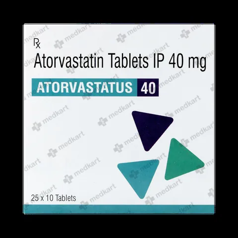 ATORVASTATUS 40MG TABLET 10'S