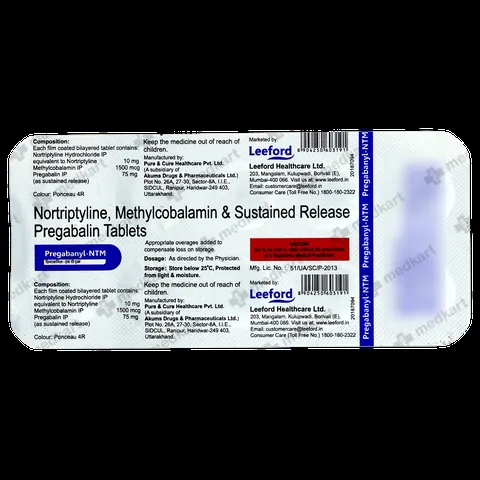 PREGABANYL NTM TABLET 10'S