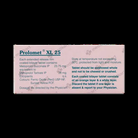 PROLOMET XL 25MG TABLET 10'S