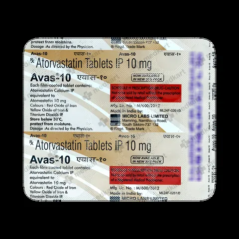AVAS 10MG TABLET 30'S