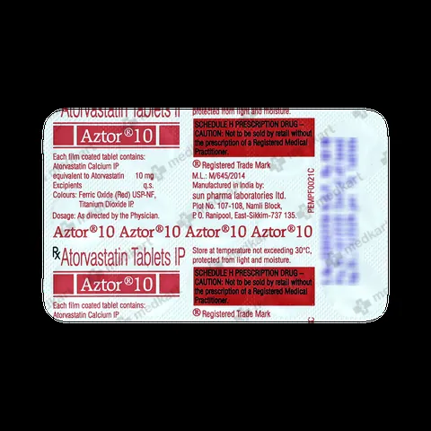 AZTOR 10MG TABLET 15'S