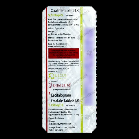 S CITLOP 5MG TABLET 10'S