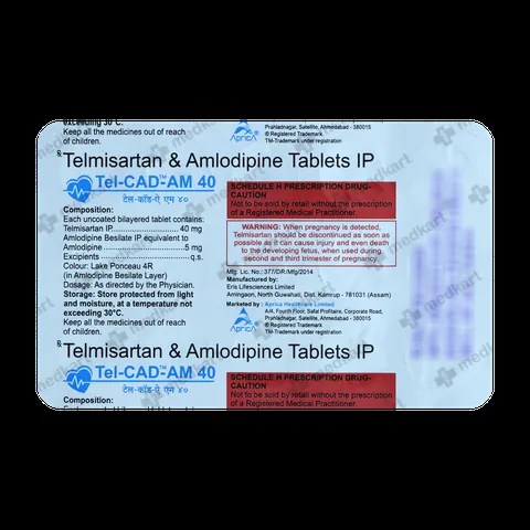Buy TEL CAD AM 40 Online at Medkart
