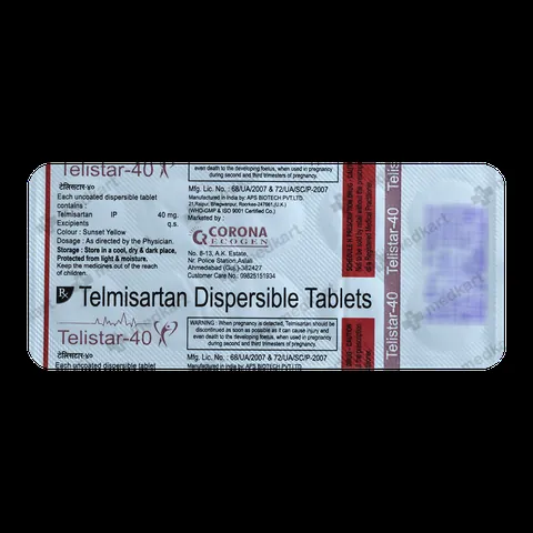 TELISTAR 40MG TABLET 10'S