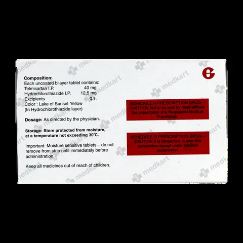 TELMA H 40MG TABLET 15'S