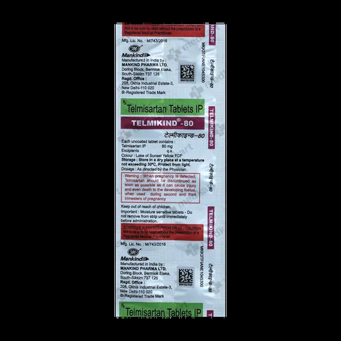TELMIKIND 80MG TABLET 10'S
