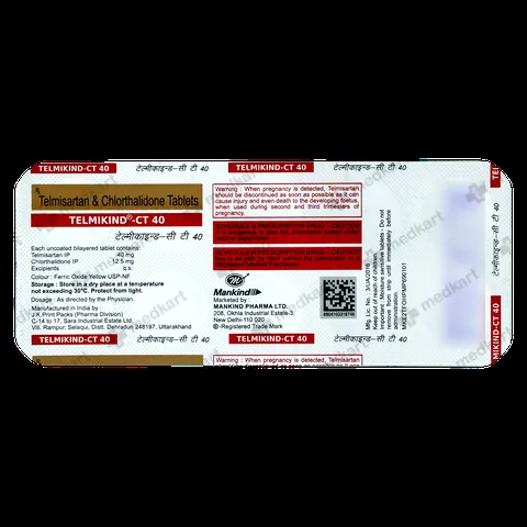 TELMIKIND CT 40/12.5MG TABLET 10'S