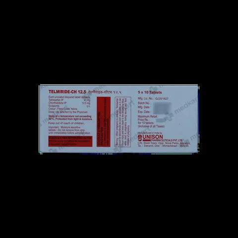 Purchase TELMIRIDE CH 12.5  at Medkart