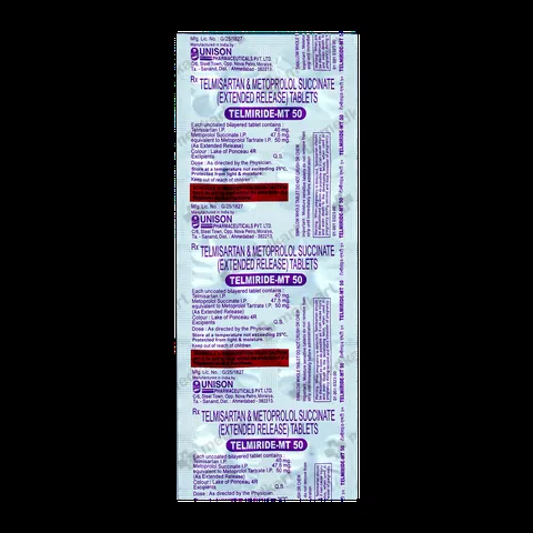 Buy Telmiride MT 50 Online at Medkart
