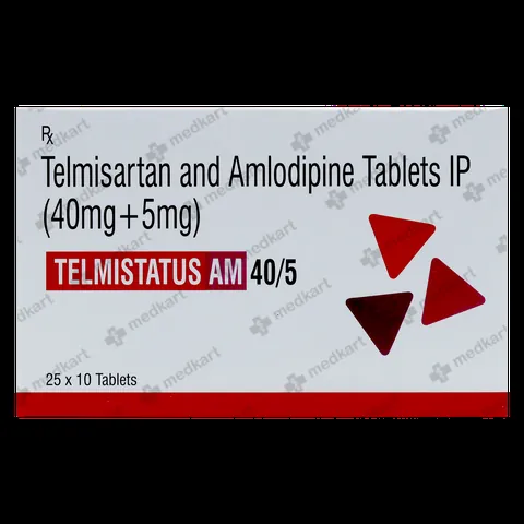 TELMISTATUS AM 40/5MG TABLET 10'S