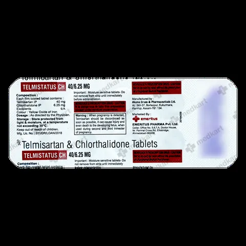 Buy TELMISTATUS CH 6.25 Online