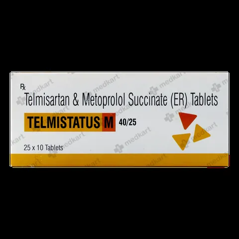 TELMISTATUS M 40/25MG TABLET 10'S