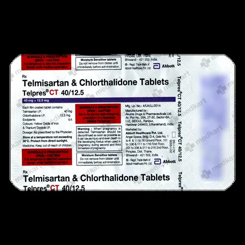 TELPRESS CT 40/12.5MG TABLET 15'S