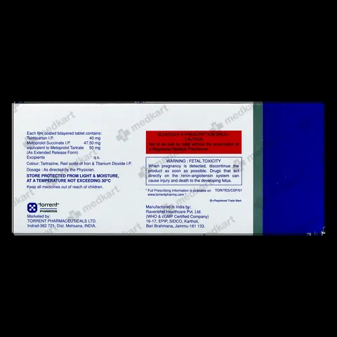 TELSAR BETA 50MG TABLET 10'S
