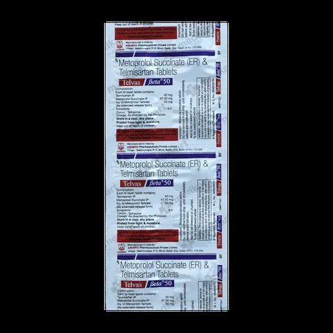 TELVAS BETA 50MG TABLET 10'S