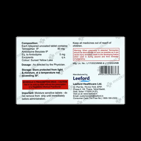 Buy Telvilite AM 80 Online at Medkart