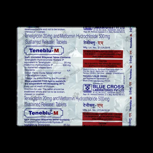 TENEBLU M TABLET 15'S