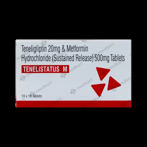 Tenelistatus M 500mg Tablet – Diabetes Control Medicine