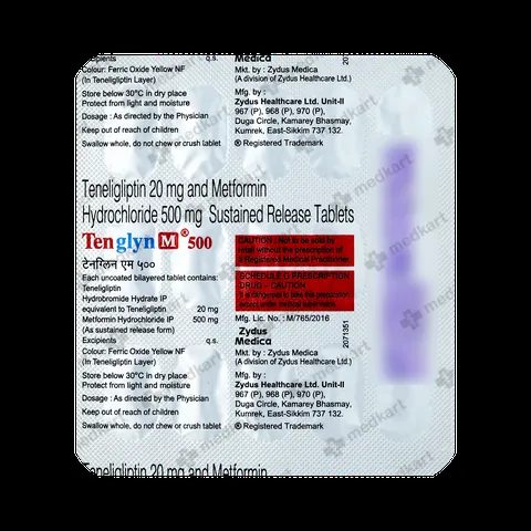 TENGLYN M 500MG TABLET 15'S