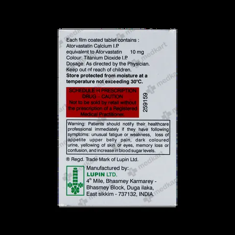 TONACT 10MG TABLET 15'S
