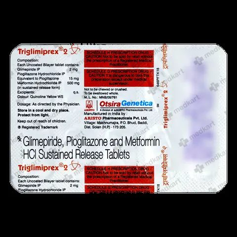 TRIGLIMIPREX 2MG TABLET 10'S