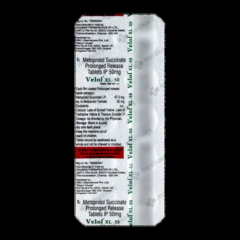 VELOL XL 50MG TABLET 10'S