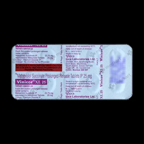 VINICOR XL 25MG TABLET 10'S