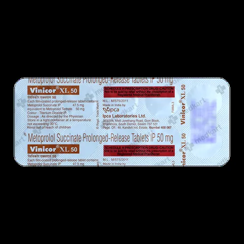 VINICOR XL 50MG TABLET 10'S