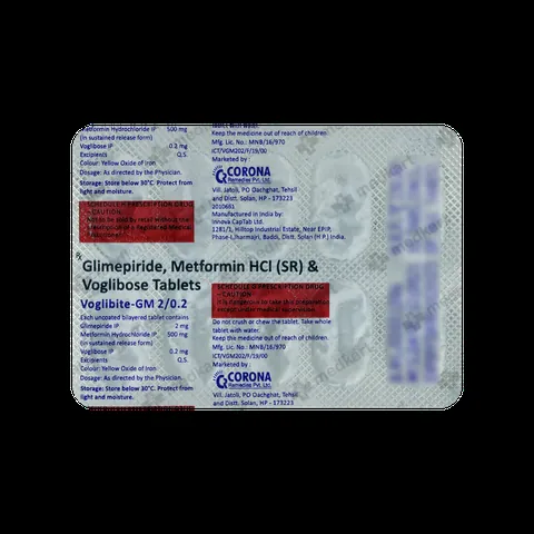 VOGLIBITE GM 2MG TABLET 10'S
