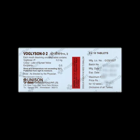 VOGLYSON 0.2MG TABLET 10'S