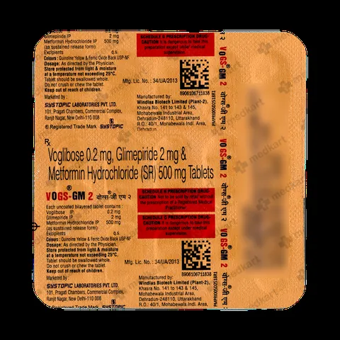 VOGS GM 2MG TABLET 15'S