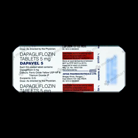 DAPAVEL 5MG TABLET 10'S
