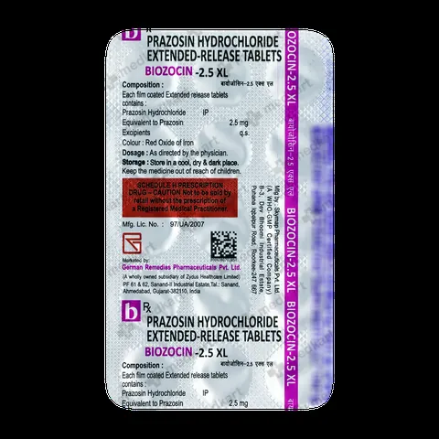 BIOZOCIN XL 2.5MG TABLET 15'S